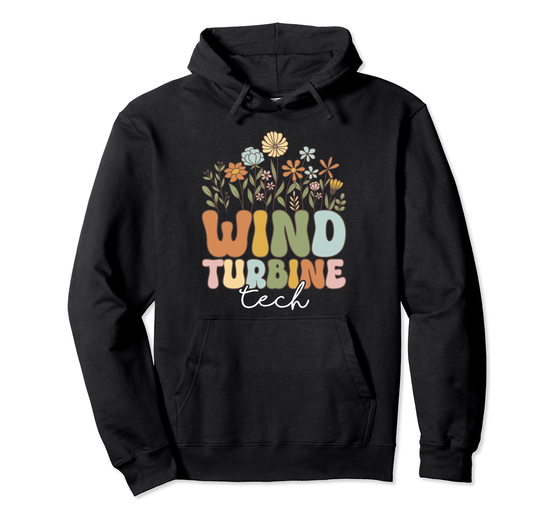Wind Turbine Tech Technician Renewable Energy Specialist Pullover Hoodie