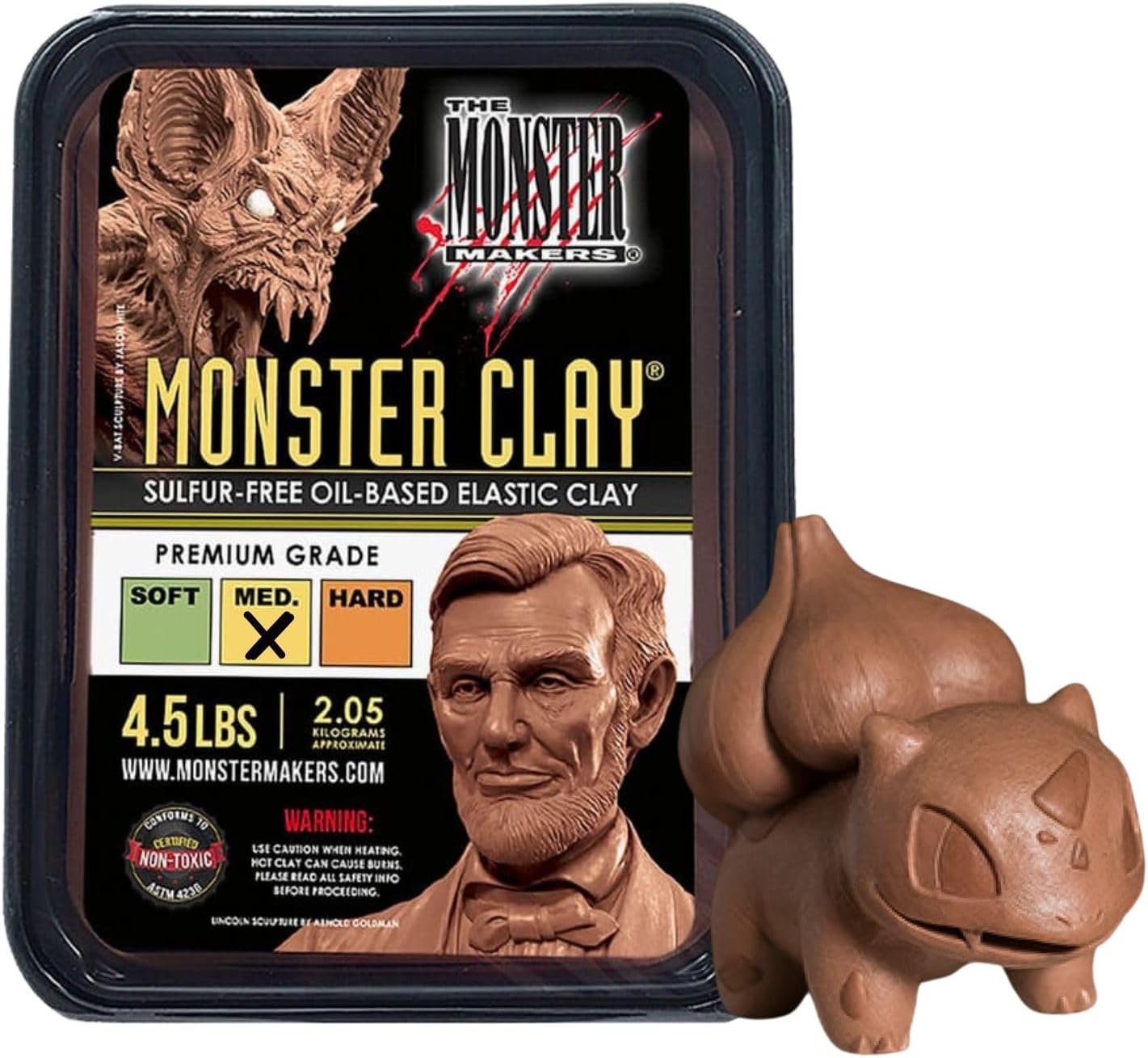 Monster Clay Premium Quality Modeling Clay (5lb)