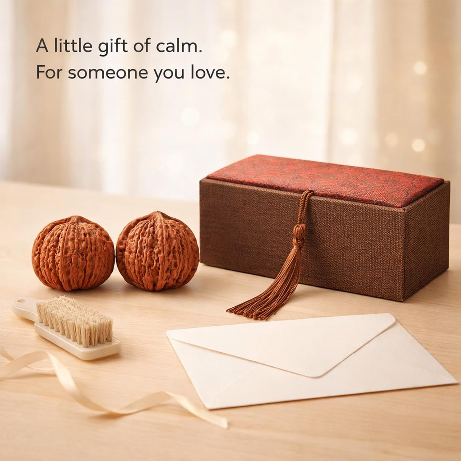 Wenwan Walnut,Chinese Walnuts Fidget,Chinese Style Hand Exercise Balls for Relaxation & Focus (Polishing) image 5