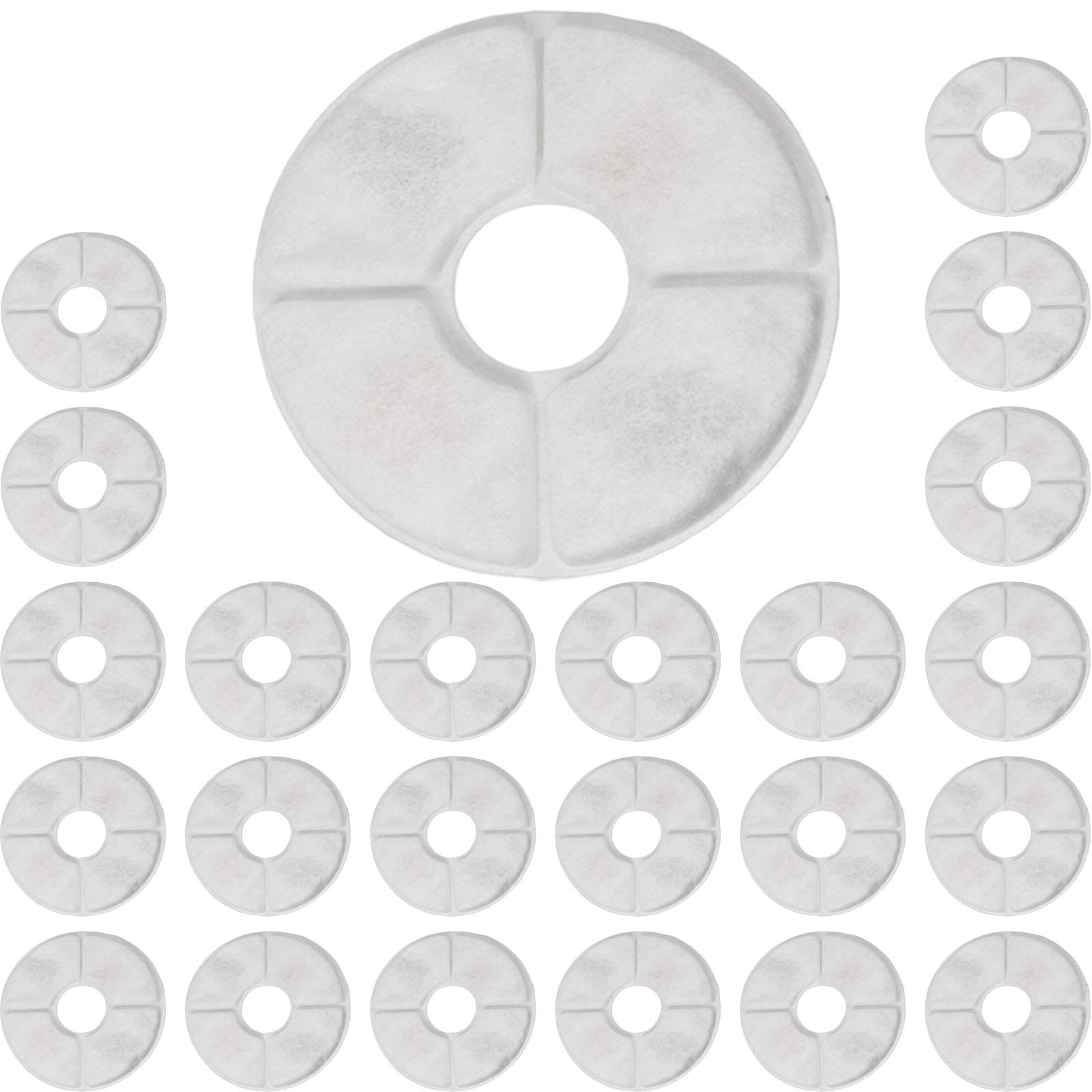 SPARES2GO Filtros de agua compatibles con Catit Flower Fresh Clear Cat Pet Fuente (Pack de 24)