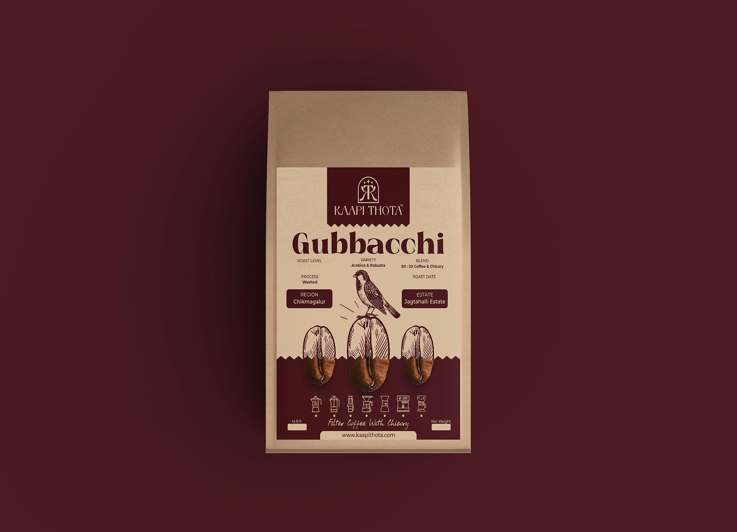 KAAPI THOTA™ GUBBACCHI Blend FreshSouth Indian Filter Coffee | Coffee 80% & Chicory 20% | Arabica and Robusta Coffee from Chikmagalur | Pack of 250gm (B0BZ9QT6H4) Amazon Price History, Amazon Price Tracker