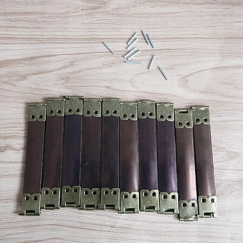 Miniatura 4 de COHEALI 20 piezas de 3.9 in de metal interno flexible marco bisagras de resorte clip gancho para bricolaje artesanía monedero bolso monedero costura