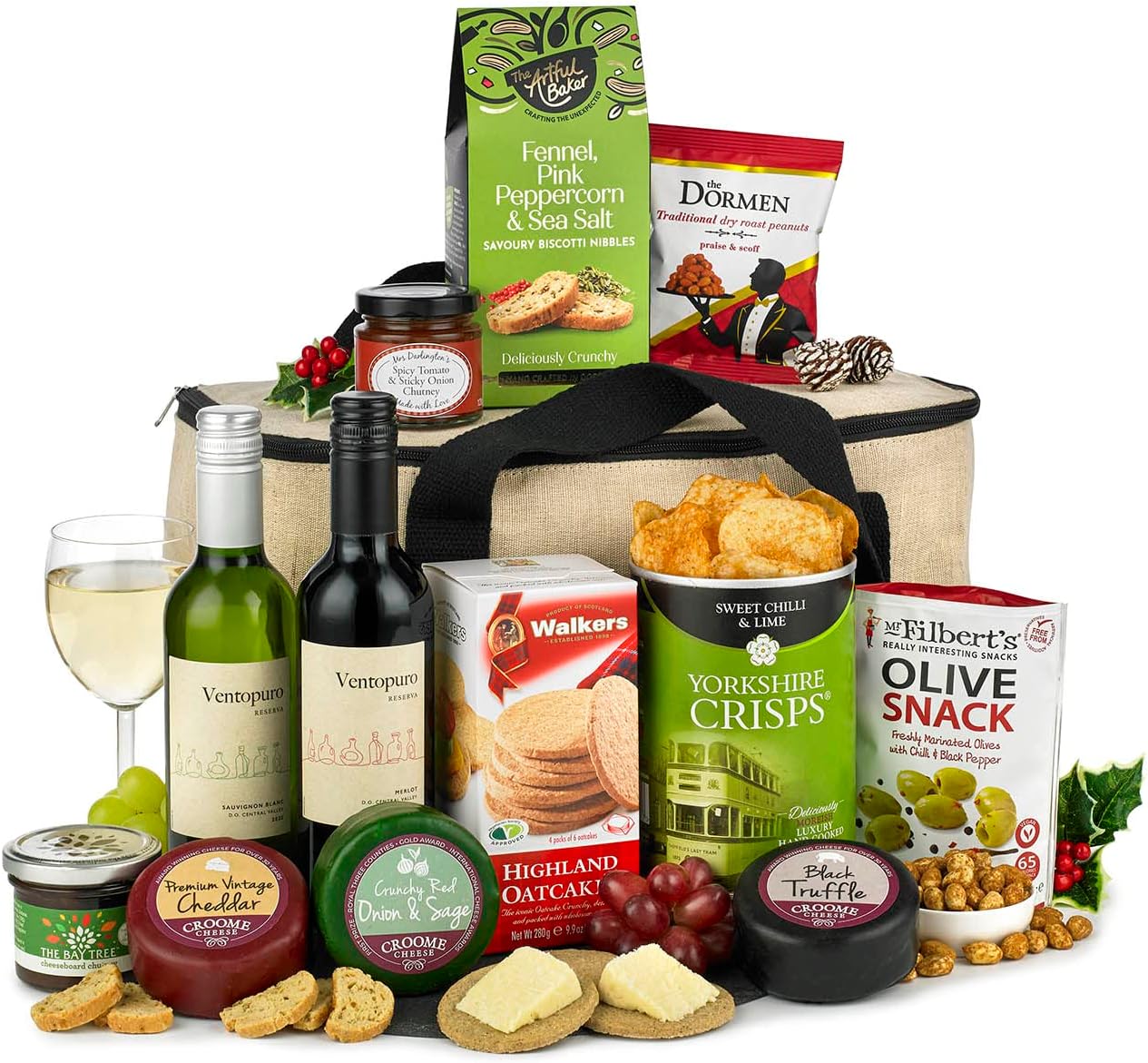 Thornton & France Luxury Wine & Cheese Cool Bag Hamper Gift ‘The