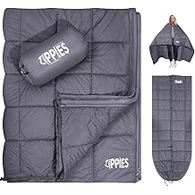 3M Thinsulate Insulation Puffy Camping Blanket for Cold Weather, Queen Size Warm Camping Quilt with Zipper, Waterproof Outdoor Sleeping Bag for Hammock, Cozy &amp; Versatile Gift for Men and Women
