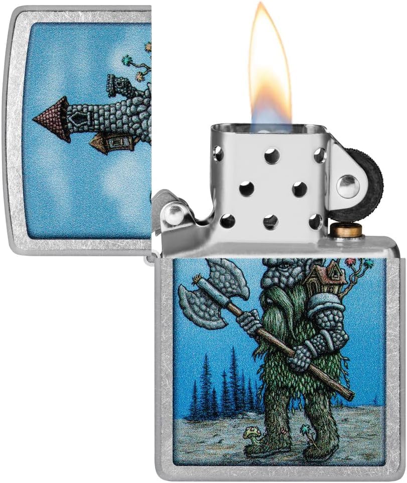Encendedor Zippo personalizado con grabado en diseño de castillo miniatura 4