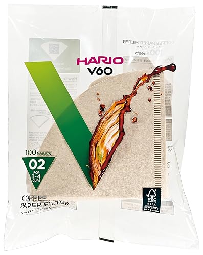 Miniatura 2 de HARIO VCF-02-100M - Filtro de papel para V60, 6.6 ft, para 1-4 tazas, 200 hojas