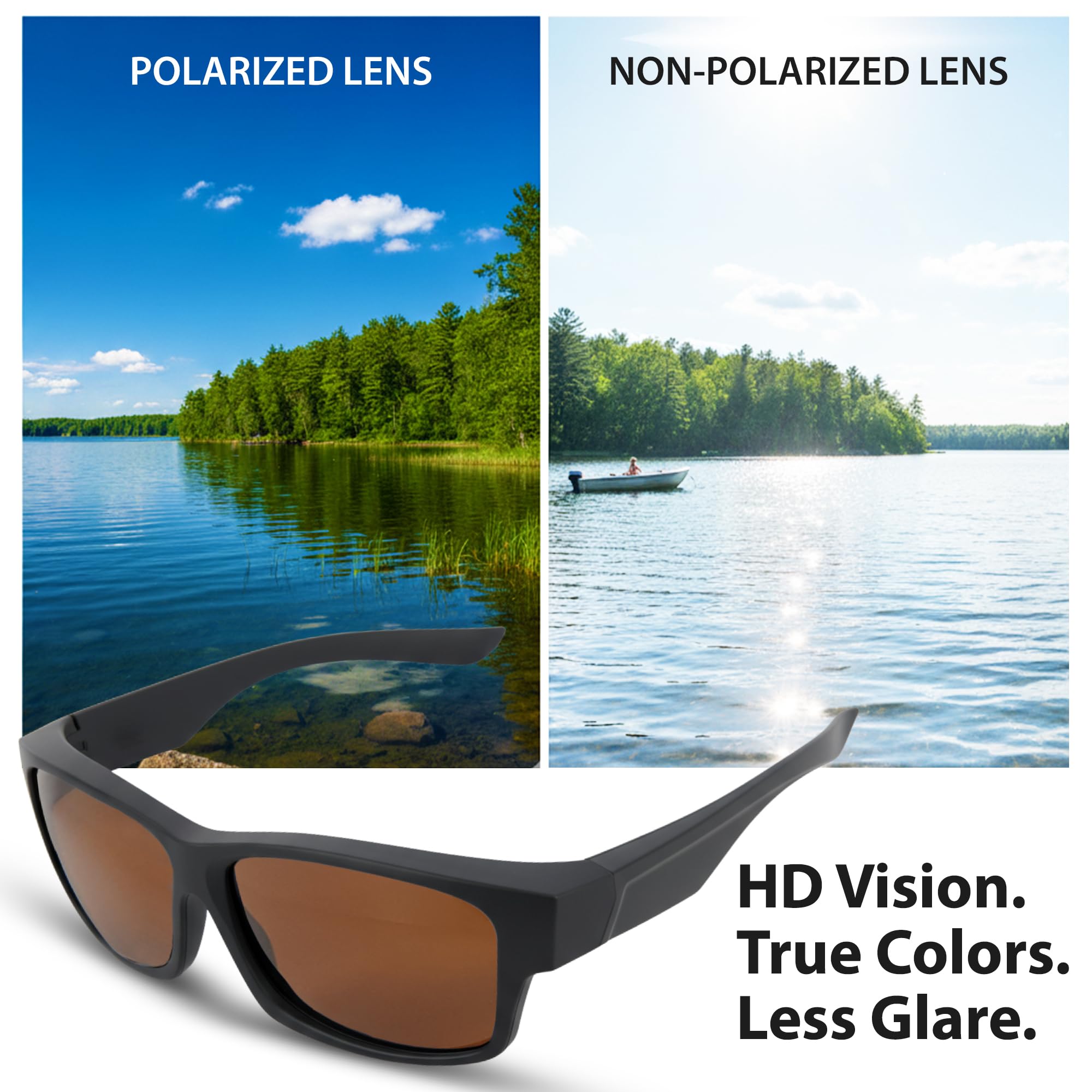 BLUE CUT Encajar Sobre Gafas De Sol Polarizadas Clip De Conducción En Gafas De Sol Para Usar Sobre Gafas Graduadas unisex-adulto