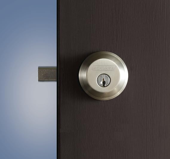 Schlage B60 N 716 Deadbolt ، Keyed 1 Side ، أعلى مستوى سكني ، برونز مسن
