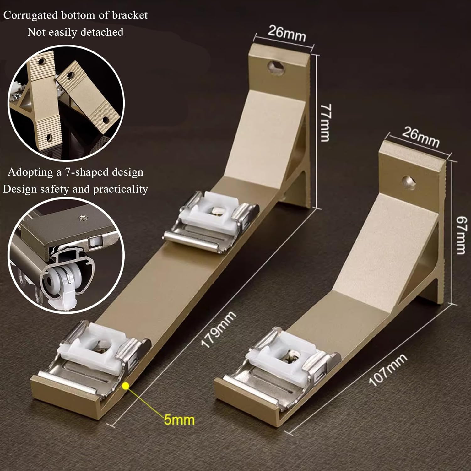 Single/Double Aluminium Curtain Rods for Windows,Heavy Duty Curtain Rail Set with Complete Kits,Wall Mount Curtain Rail System for Living Room Bedroom(A-1.2m/3.9ft,Orange)