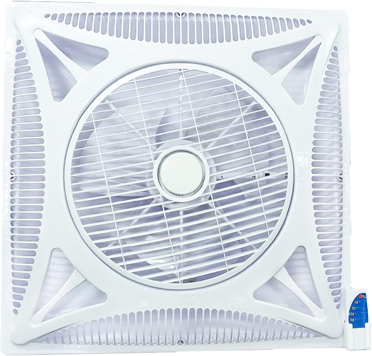GRFIT Silent Air Extractor Built-in Ceiling Ventilation Fan 60 x 6 0 cm Intelligent Remote Ventilation Fan Household Commercial Ceiling Fan 3 Settings