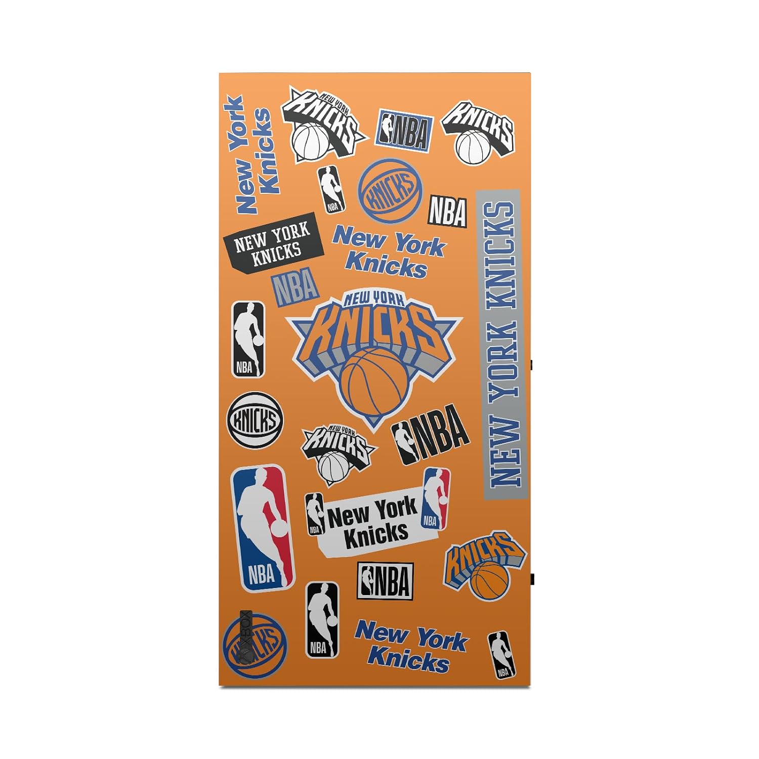 Head Case Designs Officially Licensed NBA Sticker Collage New York Knicks Vinyl Sticker Gaming Skin Decal Cover Compatible With Xbox Series X Console