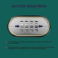 Vista 4 de Candado de combinación para exteriores, resistente a la intemperie, 4 candados de combinación reiniciables para casillero, cobertizo, garaje