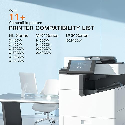 Vista 103 de E-Z Ink Cartucho de tóner compatible TN433 de repuesto para Brother TN433 TN-433 TN433bk TN431 para usar con impresora Brother MFC-L8900Cdw