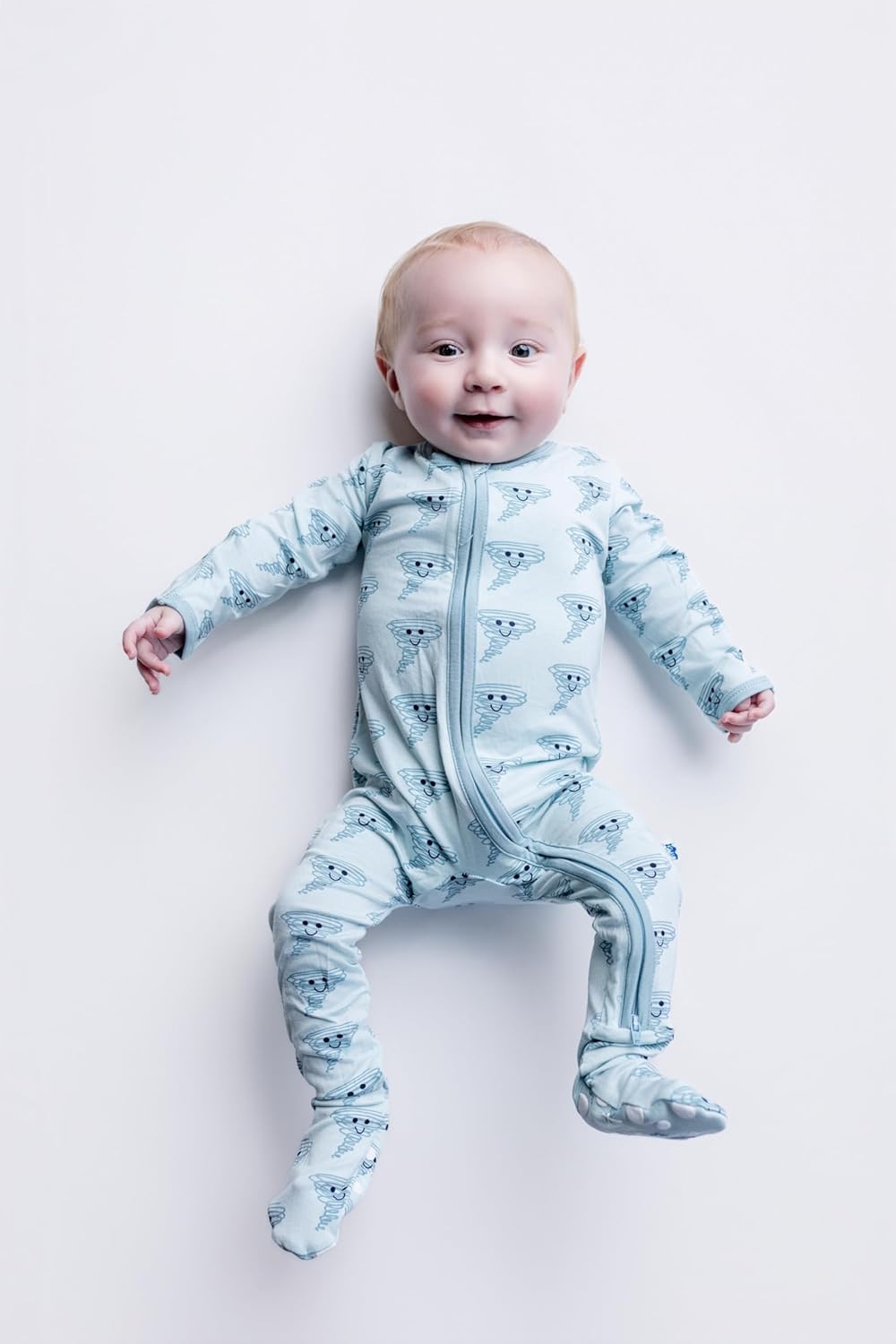 KicKee Baby & Toddler Zipper Footie – Ultra-Soft Viscose from Bamboo Pajamas with Flip Paws & Grips - Image 7