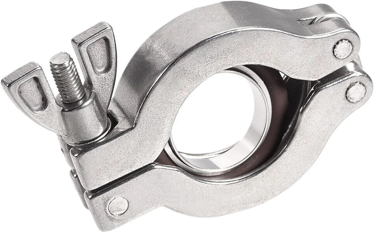 KF16 KF25 KF40 KF50 304 Stainless Steel Vacuum Clamp & FKM/FPM Centering Ring Set(KF50)