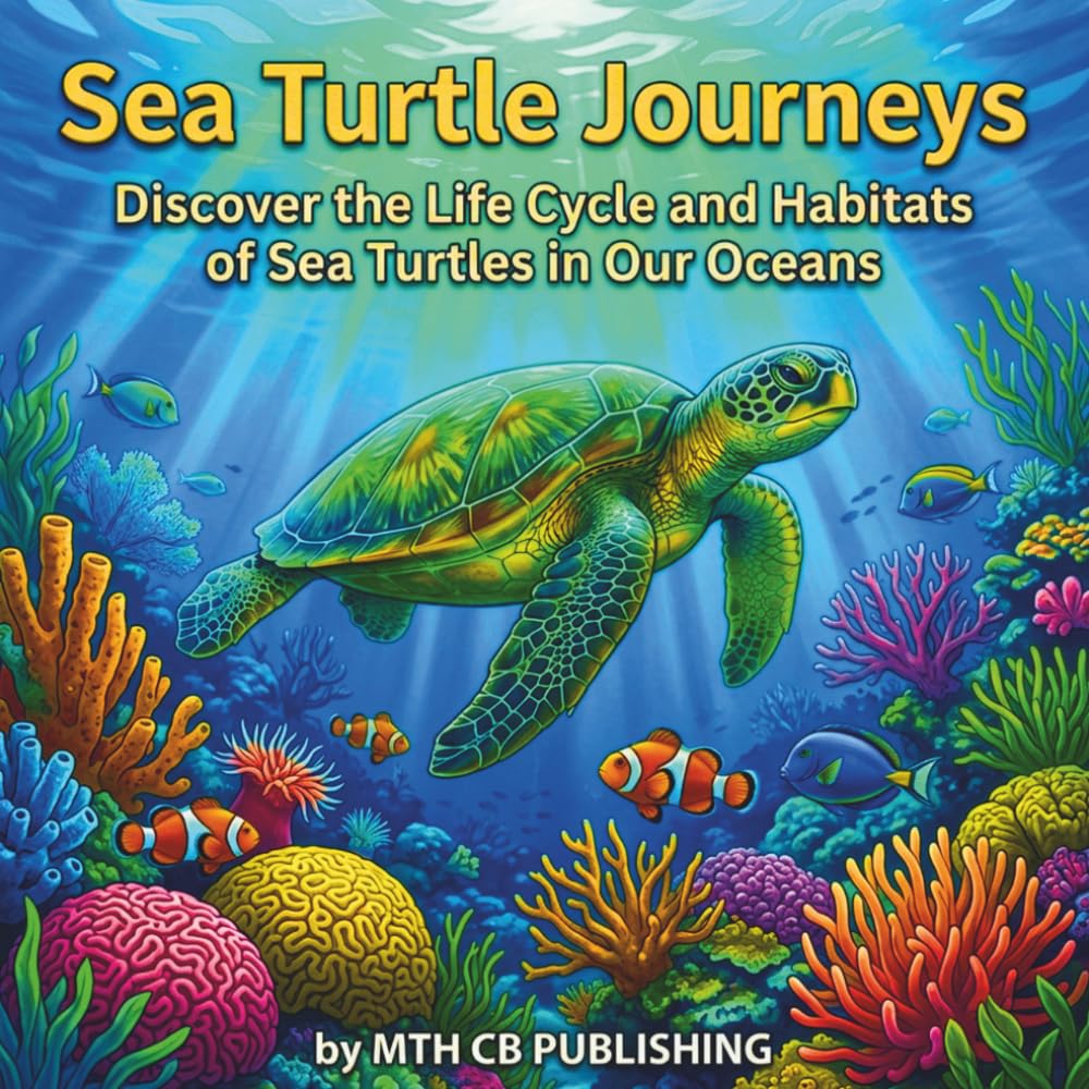 Sea Turtle Journeys Coloring Book: Discover the Life Cycle and Habitats of Sea Turtles in Our Oceans