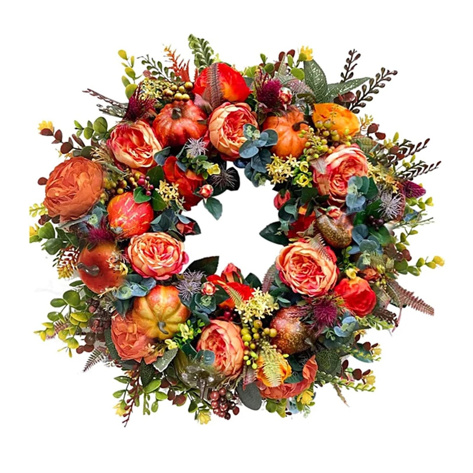 Kürbis Kranz Dekorative Künstliche Herbst Festival Thema Front Tür Bauernhaus Party Dekoration