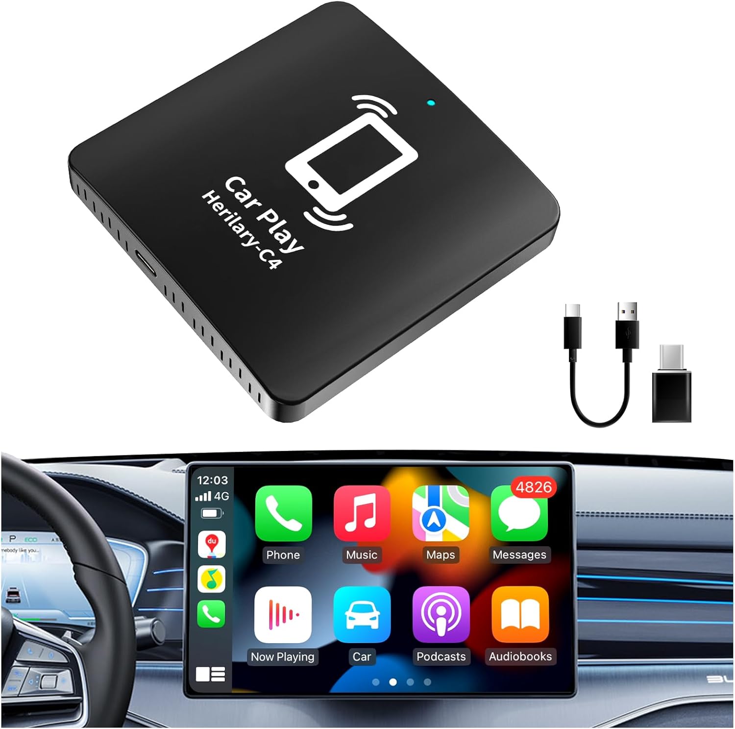 Wireless CarPlay Adapter, LERANDA Wireless CarPlay Adapter