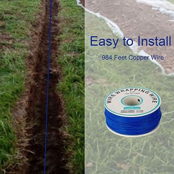 Electric Dog Fence, Wireless Dog Fence, In-Ground Fence Dog Boundary Container, Waterproof Training Collar, Tone/Shock Correction, Covers up to 1.2 Acre, Pet Fence for Stubborn Dogs,for2dogs