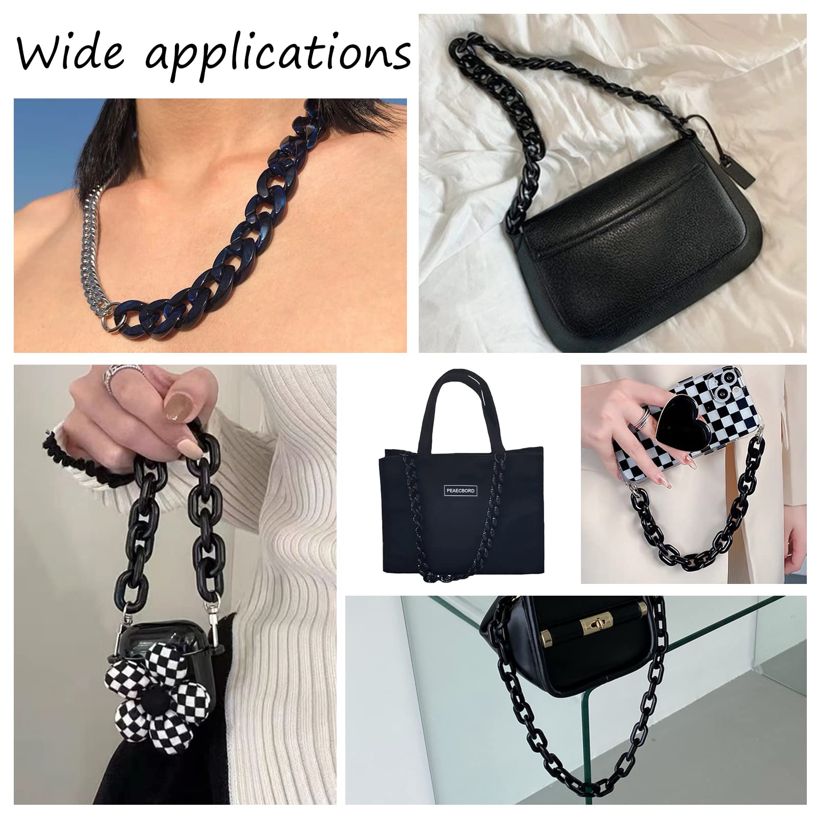 Pandahall Rallonge De Sac À Main, 2Pcs 25Cm Sangle De Sac