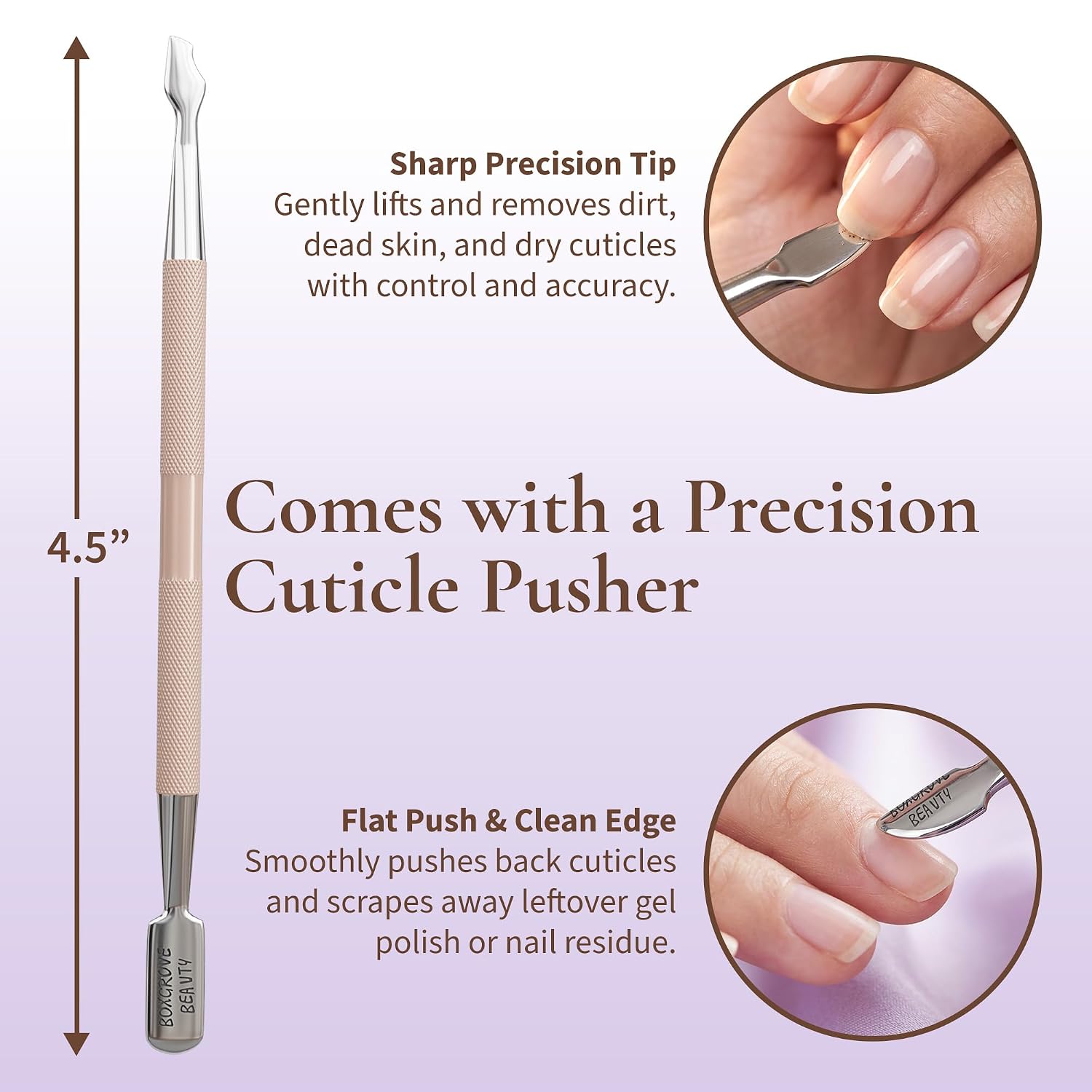 Professional Cuticle Cutter & Pusher Trimmer Manicure Tools with Double Spring – Perfect Nail Care Tool for Manicure & Pedicure Beauty at Home/Spa/Saloon image 5
