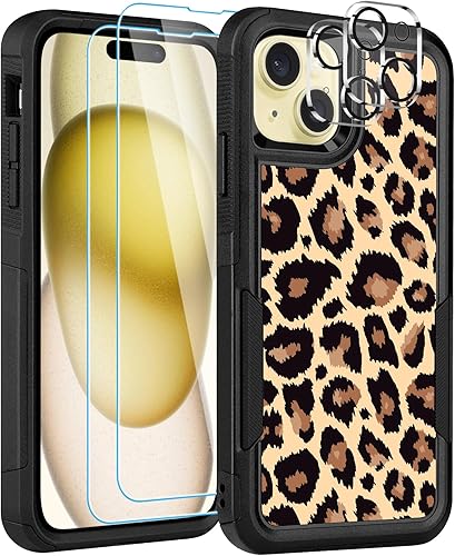 Miniatura 39 de Diseñada para iPhone 12/12 Pro, funda protectora delgada y ligera, de 6.1 pulgadas, para mujeres y niñas, bonito patrón de leopardo y guepardo