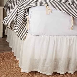 Antique Muslin California King Bed Skirt