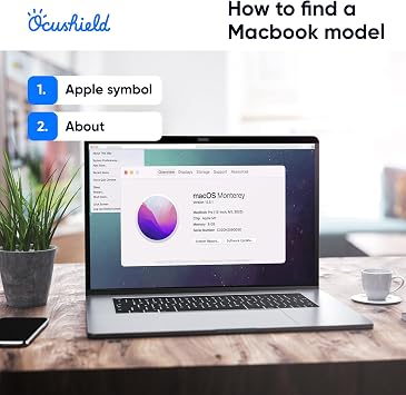 Ocushield for Macbook Pro 15 - Magnetic Anti Blue Light Screen Protector for Apple Macbook Pro 15 (2016-2019) - Anti Glare - Privacy Filter - Designed by Optometrists - 100 Day Easy Returns