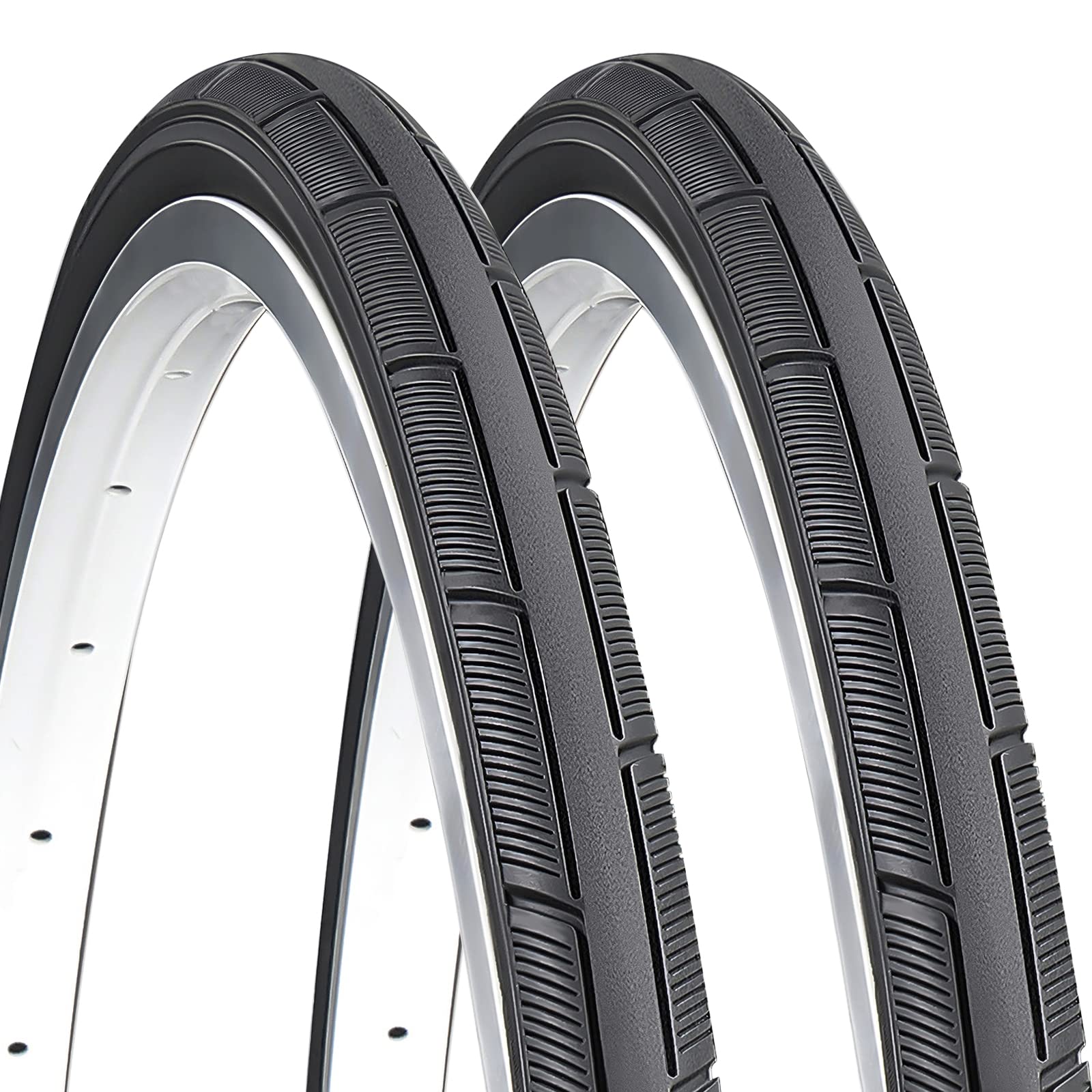 Hycline Road Bike Replacement Tire: 700x25C/700x28C/700Cx35C Folding Puncture-Resistant Bicycle Tires for City Commuter Road