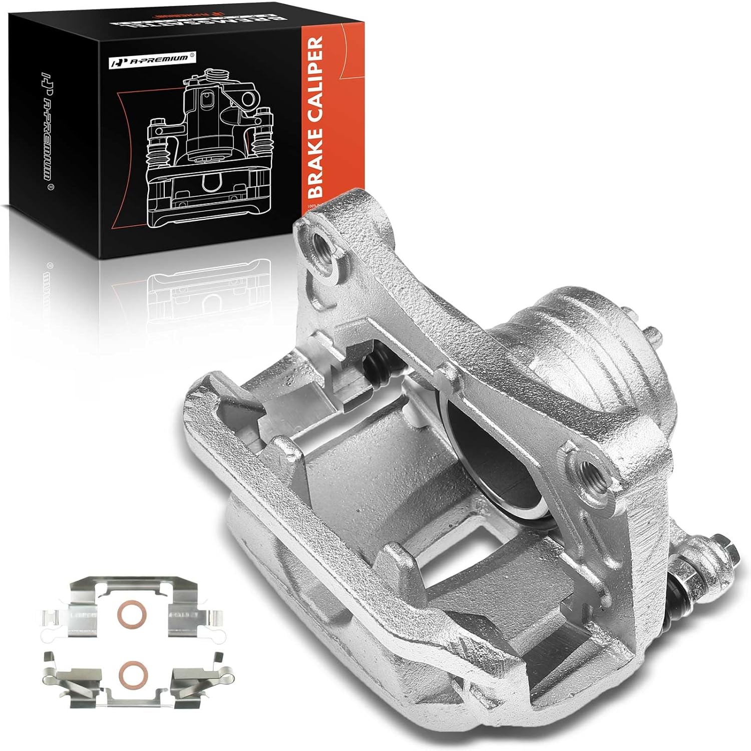 A-Premium Disc Brake Caliper Assembly with Bracket Compatible with Select Infiniti Models - FX35, FX45 2003-2005 - Front Left Driver Side