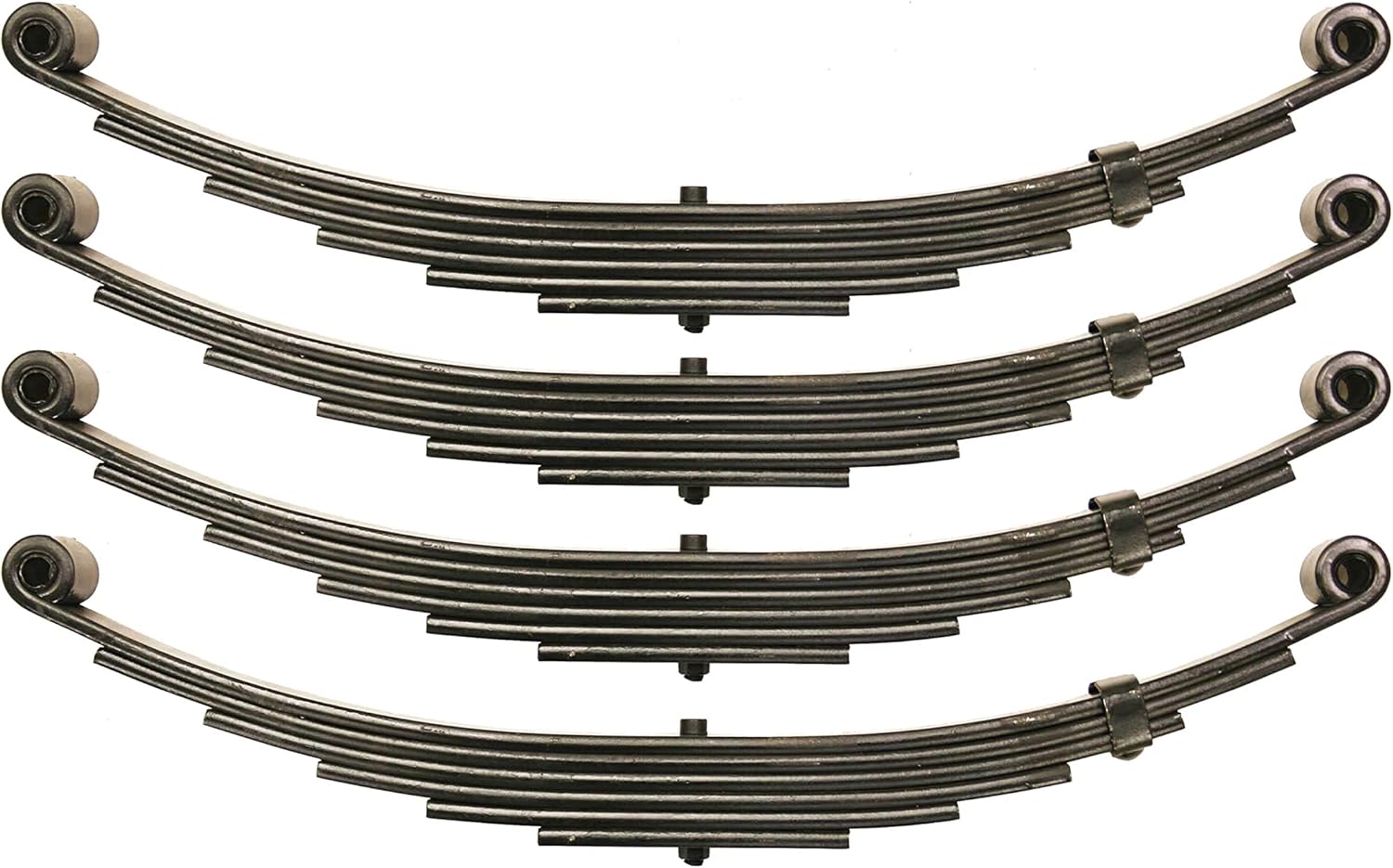 LIBRA Trailer Leaf Spring 6 Leaf Double Eye 3500# Cap for 7000# 7K Axle -Set 4