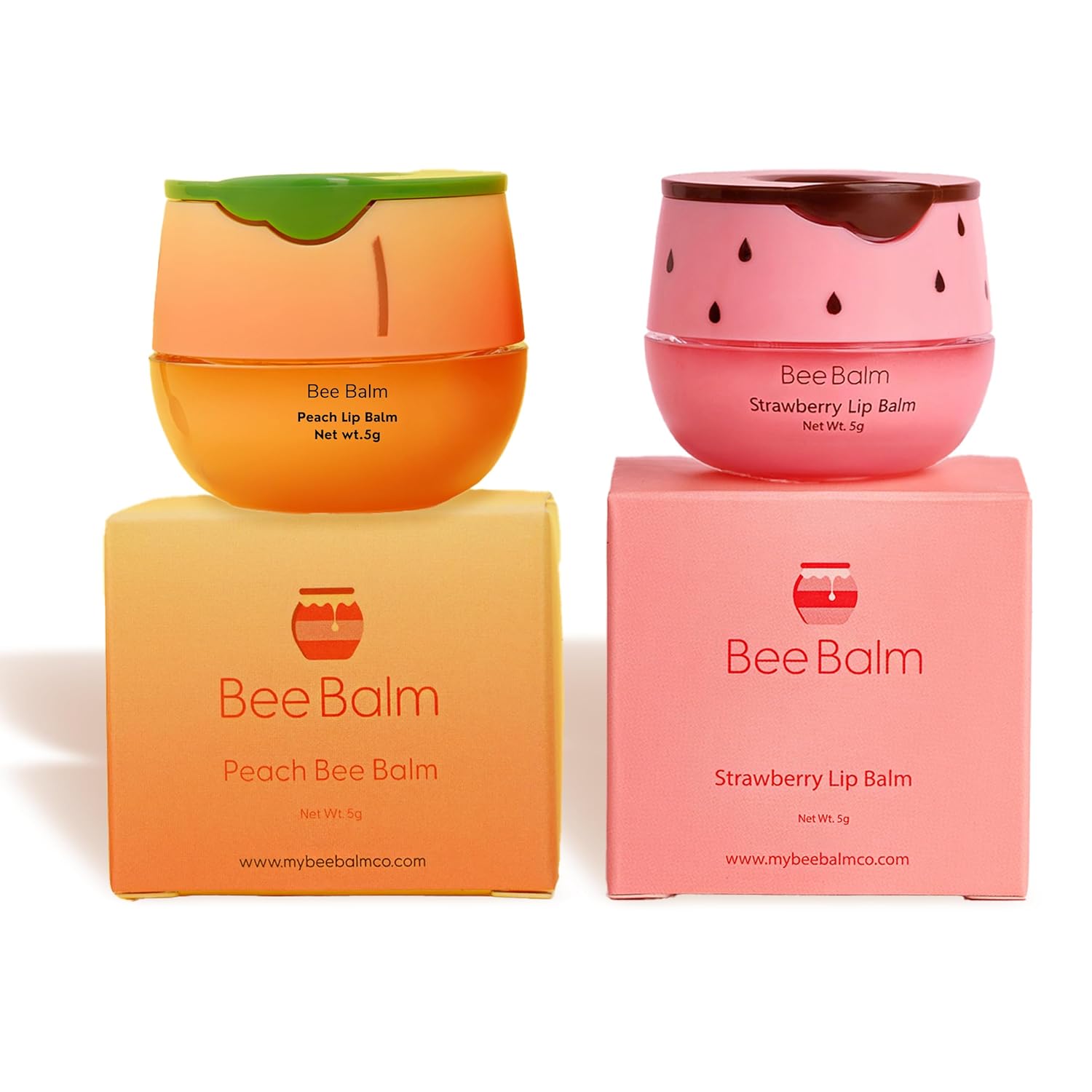 Original My Bee Balm Lip Balm - Propolis Hydrating Balm Honey Pot for Dry, Chapped & Cracked Lips with Propolis, Honey & Vitamin E - Soften, Smooth & Reduce Lip Lines