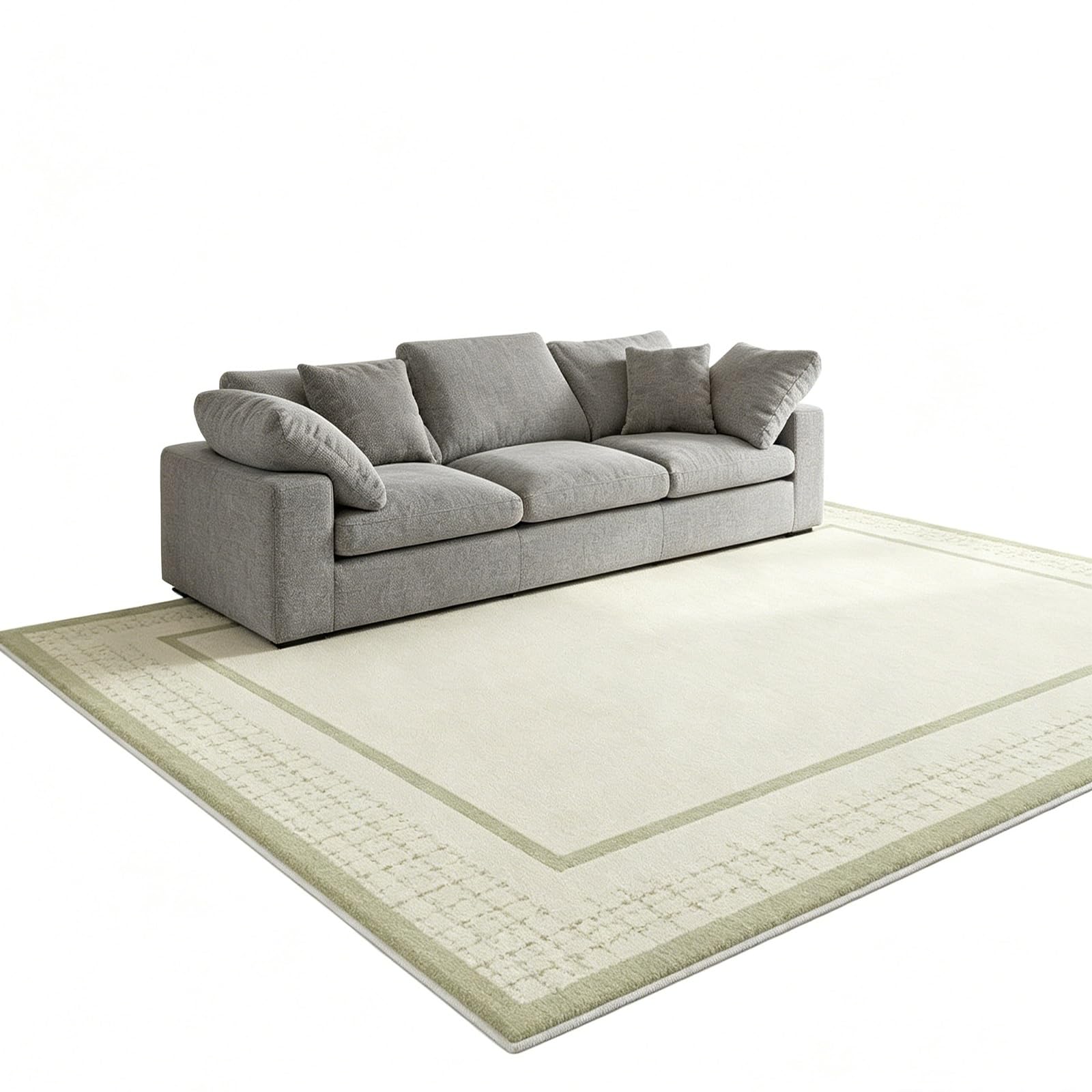 Tapis faux cachemire lavable en machine pour salon vintage 140x200