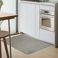 1 Tapete Cozinha Super Antiderrapante Absorvente Ln 45x65 Vr (BEGE escuro claro palha)