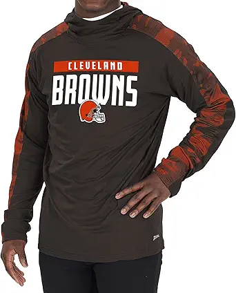 Zubaz Men's Solid Elevated Lw Hooie with Team Camo Liner