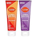 Lume Acidified Body Wash - 24 Hour Odor Control - Removes Odor Better than Soap - Formulated Without SLS or Parabens - OB/GYN Developed - 8.5 ounce (Pack of 2) (Clean Tangerine & Lavender Sage)