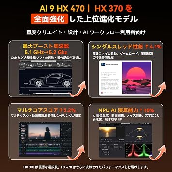 GEEKOM A9 Max Ryzen AI 9 HX 470 Mini PC Radeon 890M