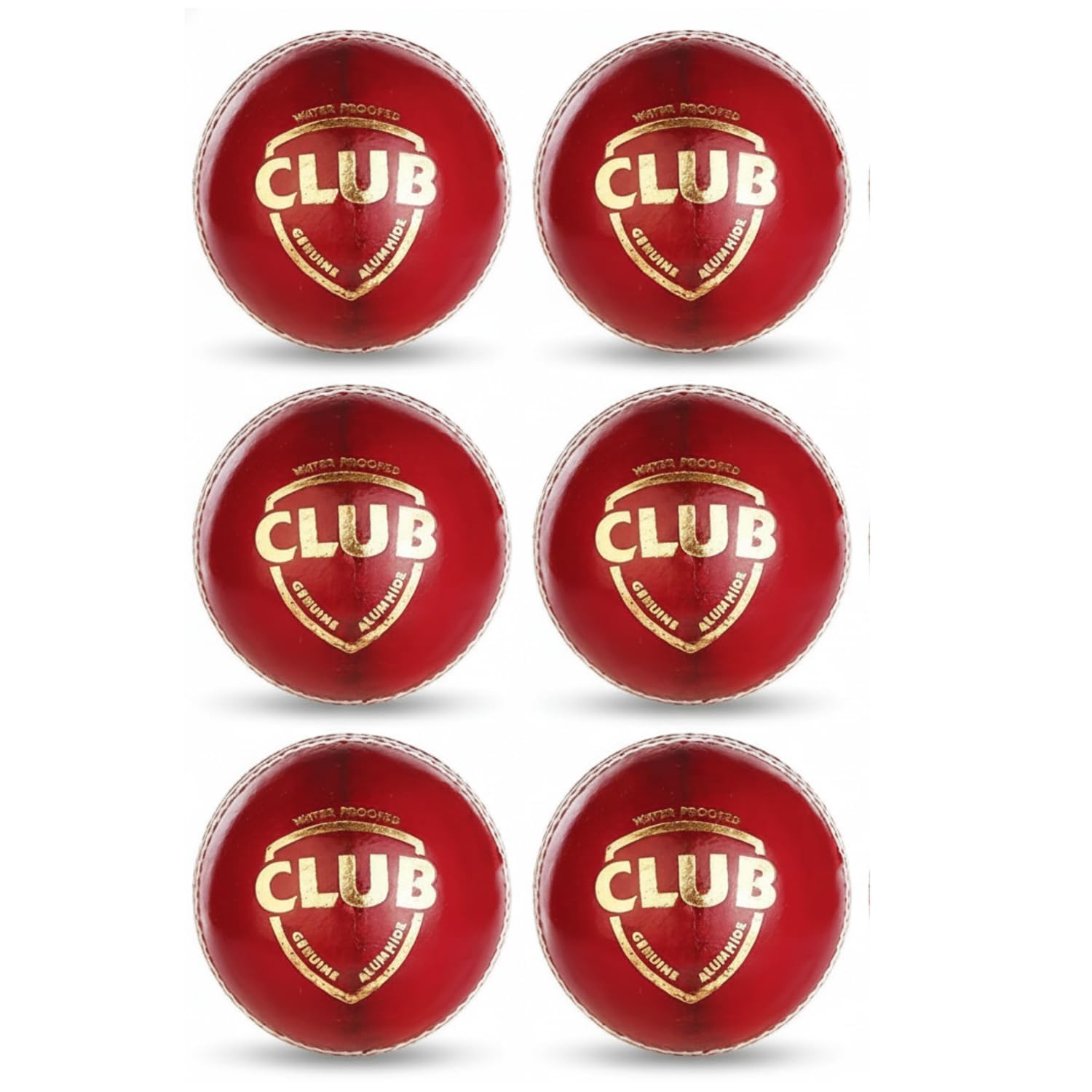 Cricket Leather Ball Pack of 6 | Red Training Balls | Waterproof & Durable Practice Balls for Indoor & Outdoor Cricket-image-34