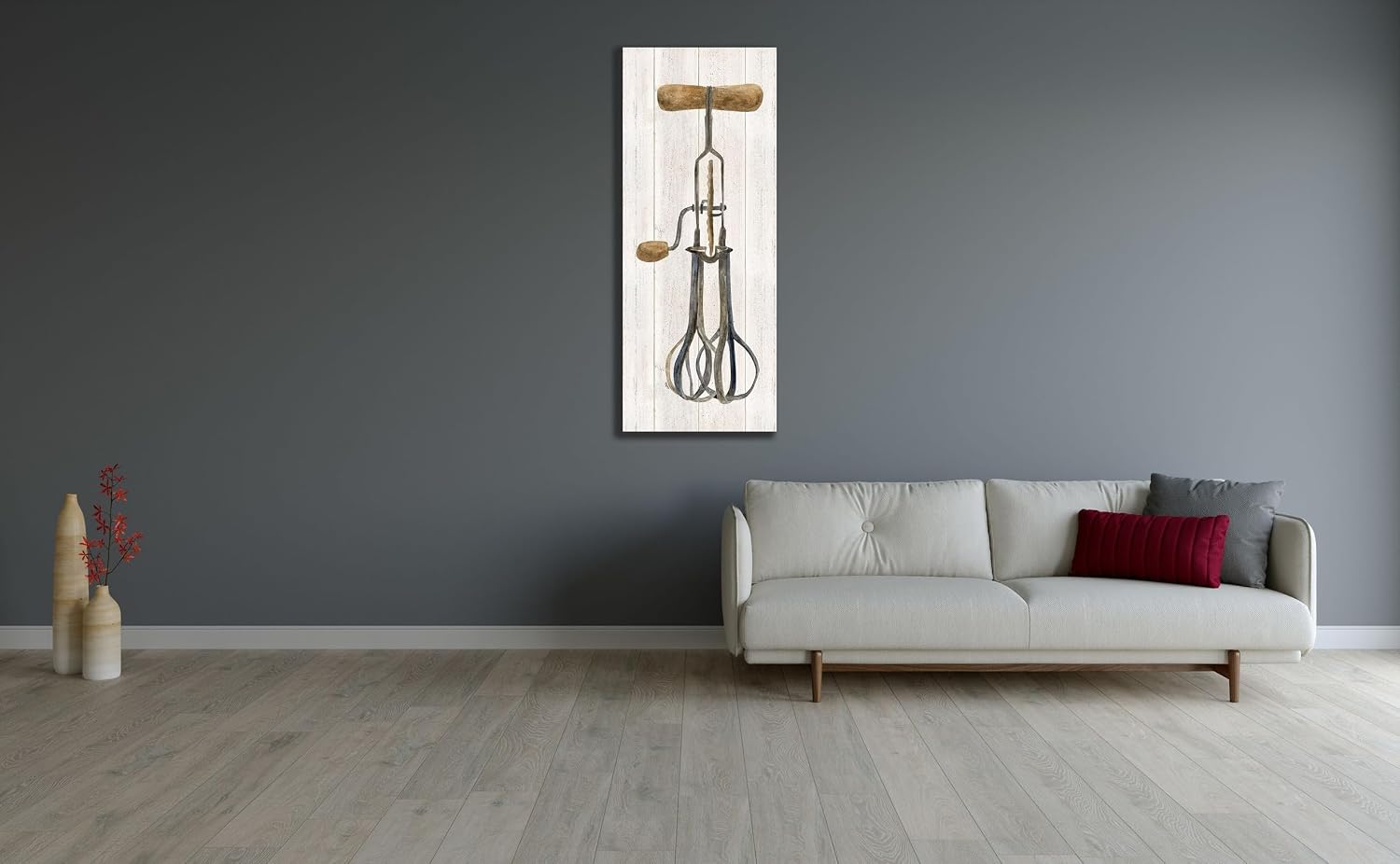 ArtDirect Vintage Kitchen Egg Beater 19x48 Huge Gallery Wrapped Canvas Museum Art by Reed, Tara