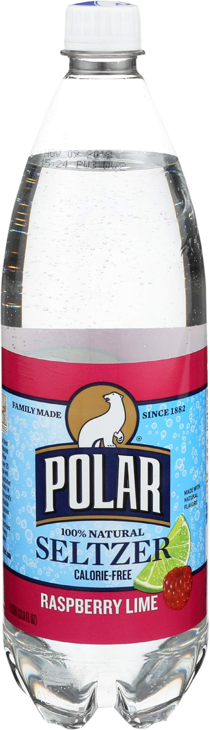 Polar Beverages, Seltzer Raspberry Lime Single, 1 Liter11