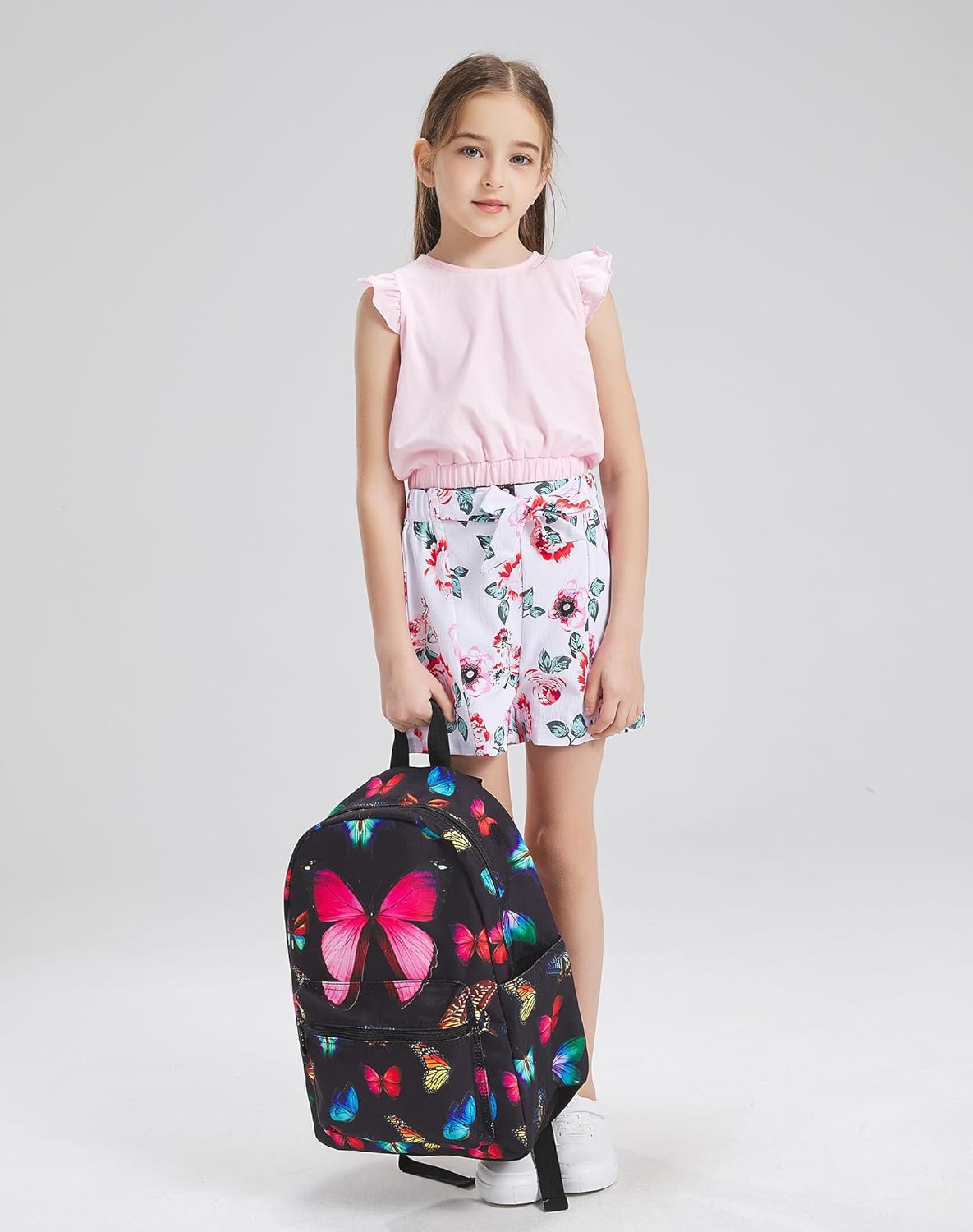 JeremySport Backpack for Girls,Butterfly School Bag Rucksack Backpack - Image 6