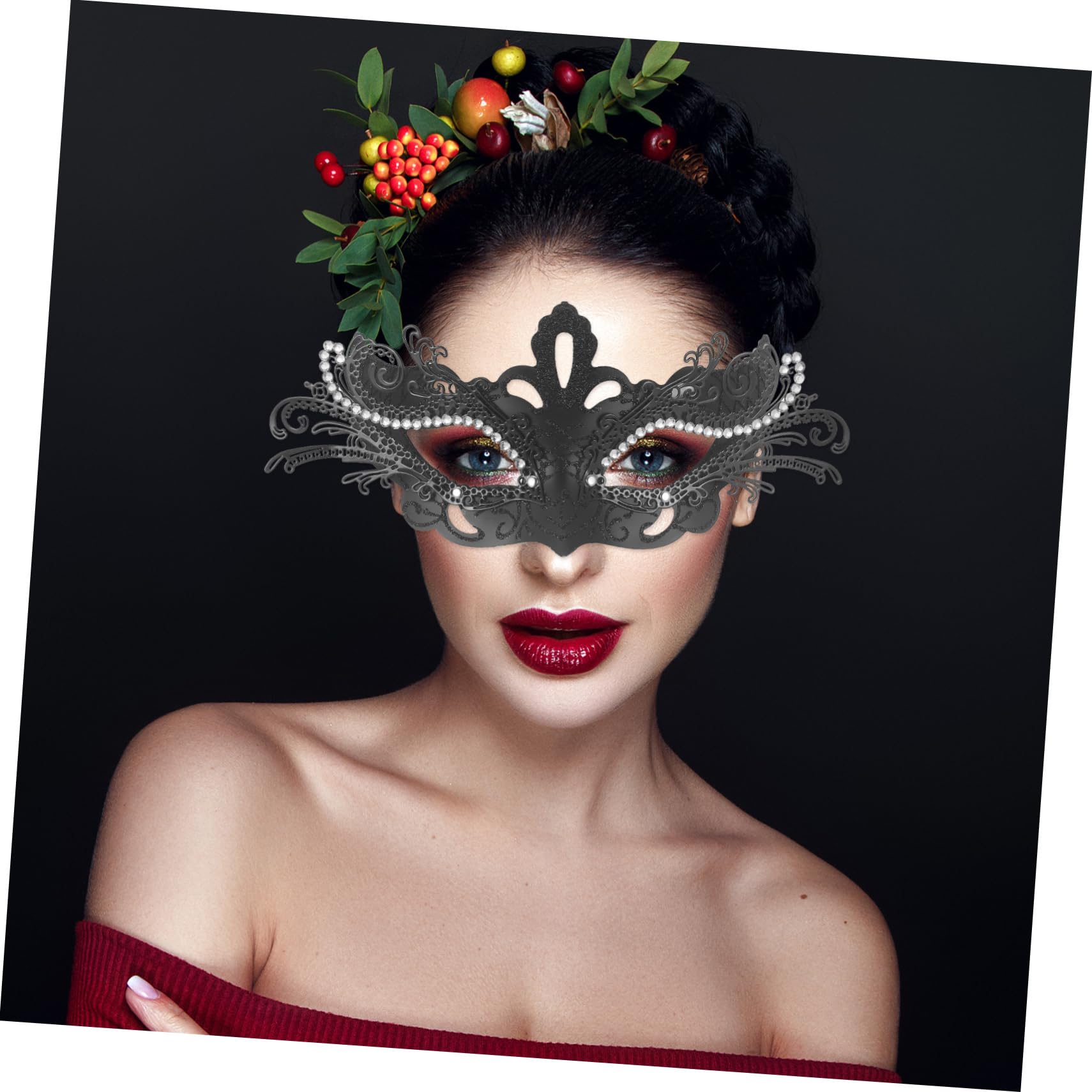 Healeved 5 Pezzi Maschera Metallo e Decorativa Perfetta per Halloween e Cosplay Accessorio Versatile per Cerimonie e Spettacoli