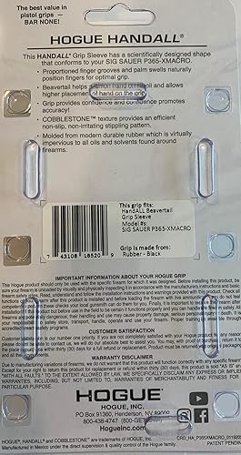 Miniatura 2 de Empuñadura de cola de castor Handall para Sig Sauer P365 XMacro