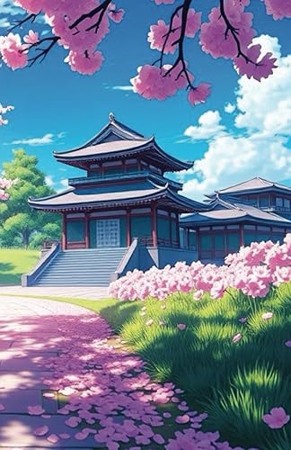 Libreta Sakura Serena Cuaderno de notas con líneas para escribir y crear Hermosa libreta con diseño japonés Cuaderno con líneas de 130 páginas para