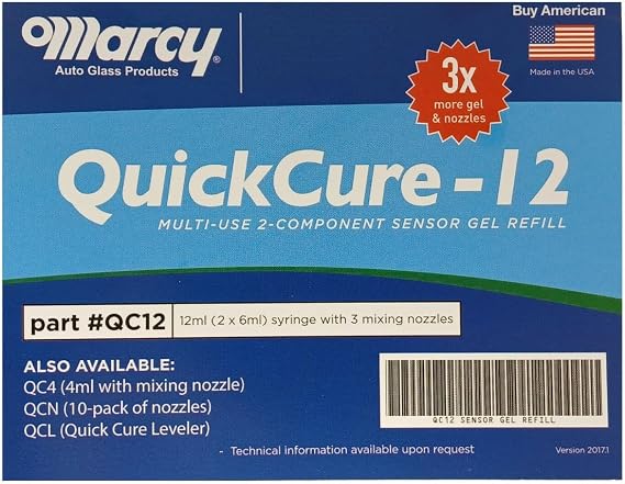 BAP Marcy Quick Cure Auto Windshield Rain Sensor (Lens) Multi Gel Kit 12ml 2Part