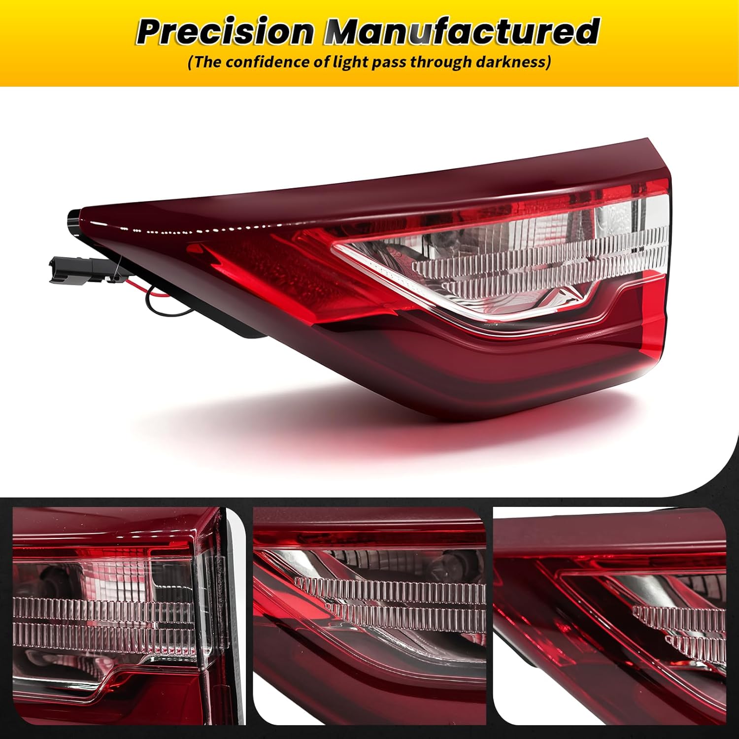Right Inner Tail Light Assembly Compatible with 2018-2021 Traverse Rear Brake Light Back Lamp Passenger Side 85164975