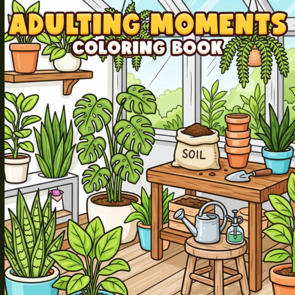 Adulting Moments Coloring Book: Cozy Everyday Routine Coloring Pages with Home Aesthetic Scenes, Work Life Moments, and Self Care Activities for Adults to Enjoy & Unwind