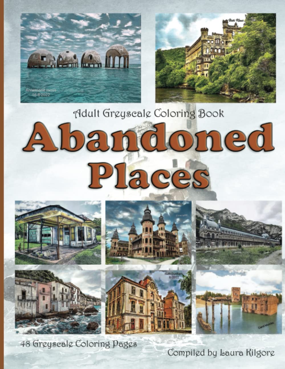 Abandoned Places: Adult Greyscale Coloring Book with beautiful Abandon Buildings and Landscapes. It you like to color old buildings and ruins with a little history then this book is for you.