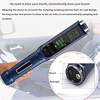 Vista 3 de ERICAT Probador portátil de alcohol, detector digital de alcohol con función de transmisión de voz, precisión de grado profesional y sensor de alta