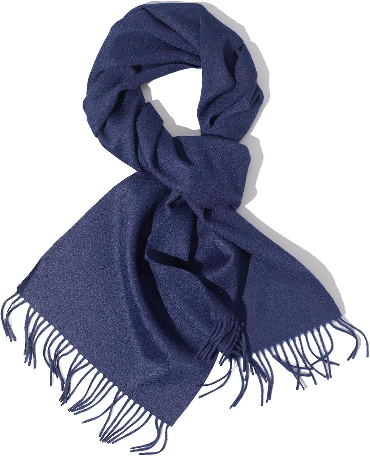 100% Cashmere Scarfs for Women, Pashmina Wraps Fringed Edges, 71"x 12", Lightweight and Warm Winter Collection
